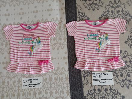 Dievčenské tričká my little pony veľ.80, 80