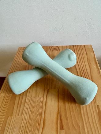 Jednoručné činky dvojkilové 2 ks, 