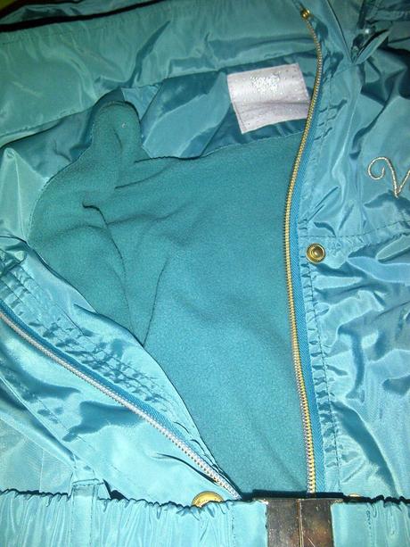 Zateplena nepremokava bundicka, kabatik s kapucou, 146