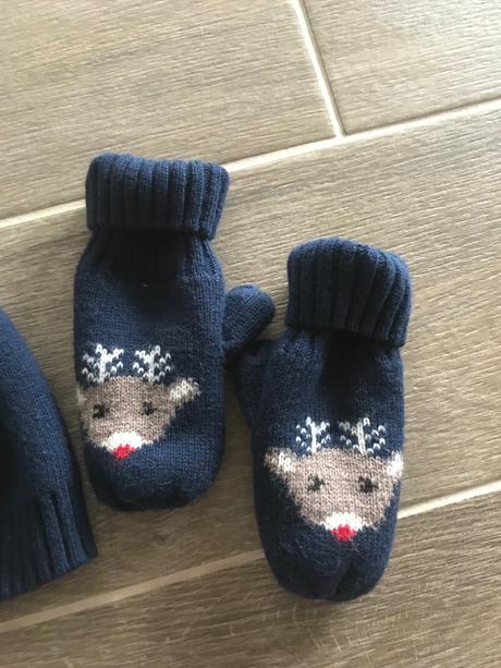 Čiapka a rukavičky, h&m,86