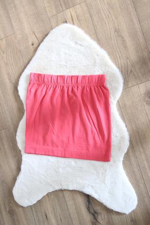 Ružová bavlnená sukňa, l, l