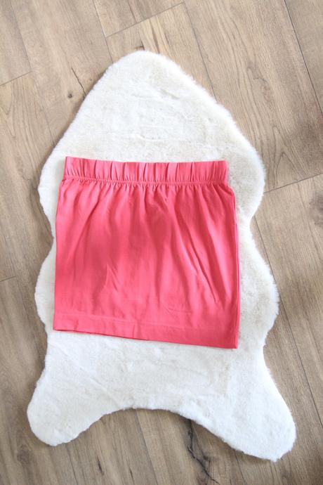 Ružová bavlnená sukňa, l, l