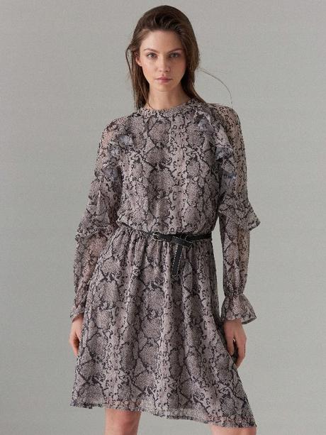 Šaty s hadím vzorom, mohito,s