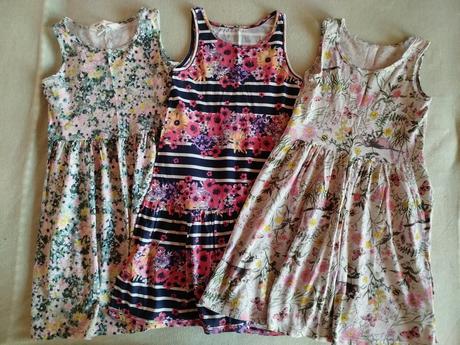 3 šaty, h&m,134