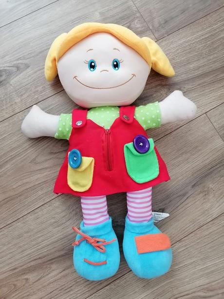 Bábika - na učenie viazania šnurok a iné, 