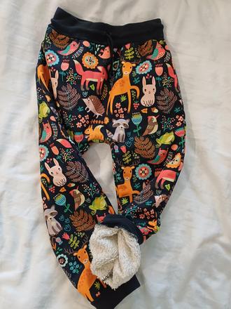 Softshelove nohavice s barančekom 104 - 110, 104
