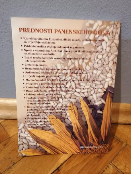 Kniha panenský olej, 