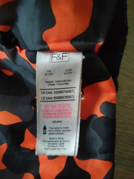Chlapčenská vodeodolná vetrovka f&f, 9-10 r,140 cm, f&f,140