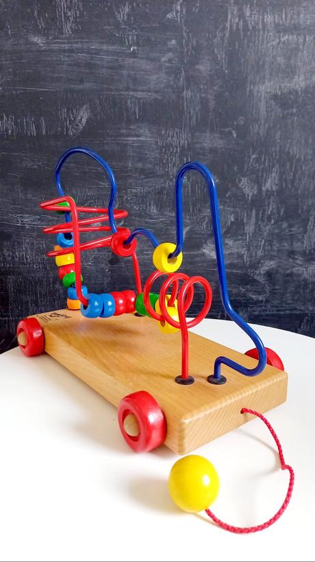 Drevená velka prevliekacka vláčik,