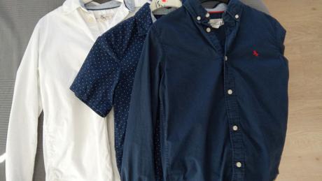 Tmavomodrá košeľa h&m 146, h&m,146