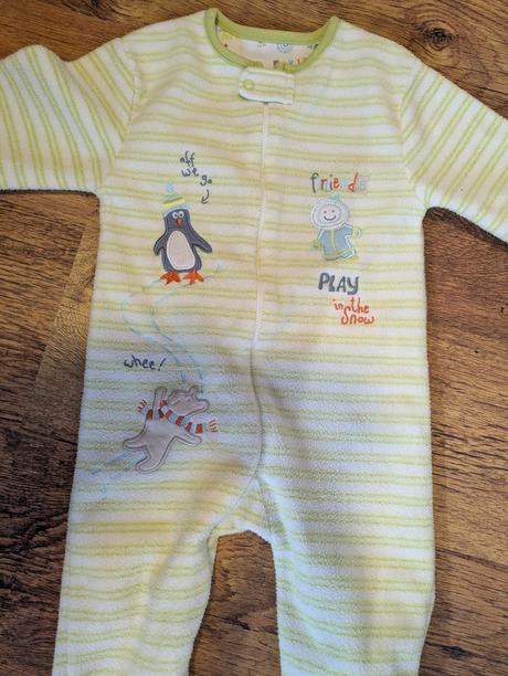 Overal teplý flisovy tučniak, mothercare,86