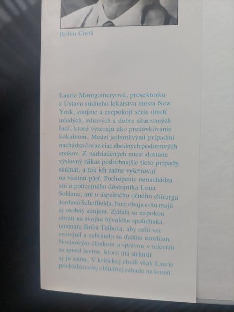 2 knihy slepota a smrteľný strach, 