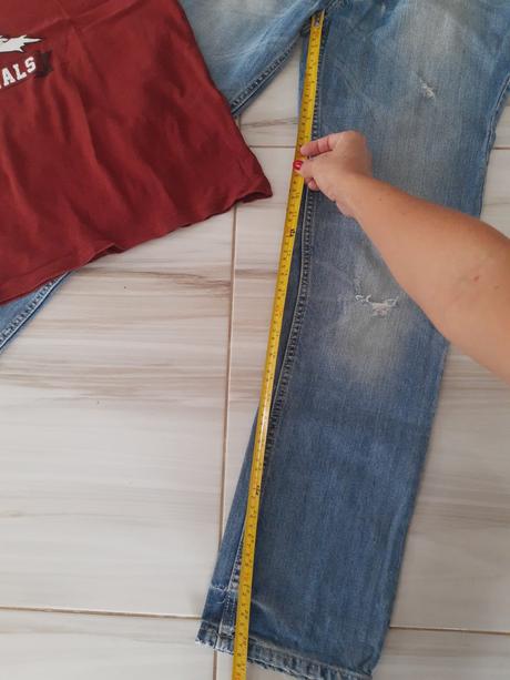 Pánske rifle jack&jones + tričko zdarma, 34