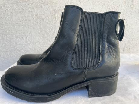 Trendy kozene cizmy kotnicky pc vysoka, 38