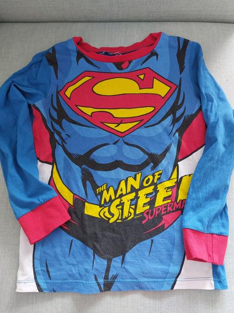 Superman pyzamo, h&m,128