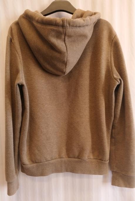 Pánska hnedá mikina s kapucňou, review, m, review,m