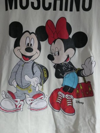 Moschino mickey & minnie stylove tricko s-l, moschino,m