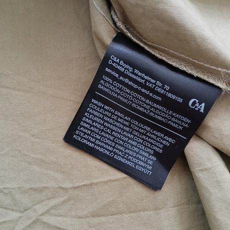 Bavlnené košeľové šaty, c&a,48