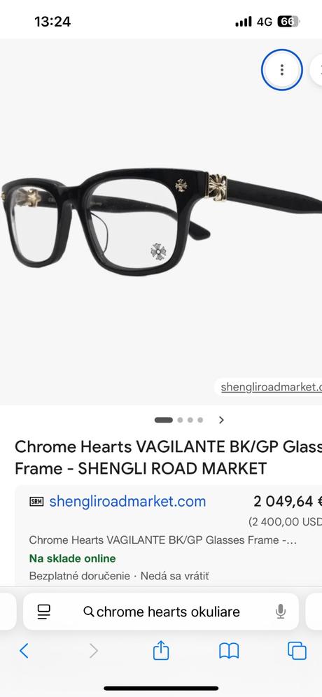 Chrome hearts okuliare, 