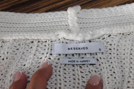 Oversize sveter reserved v. s, reserved,s