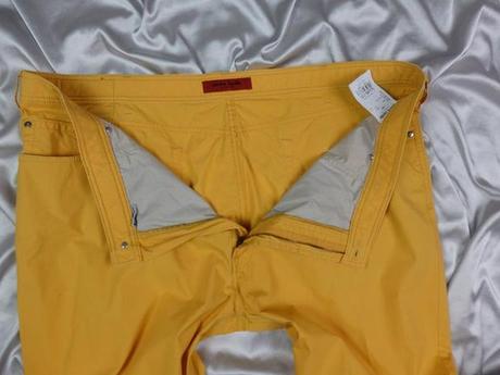 Luxusné žlté pánske nohavice, pierre cardin,xxl