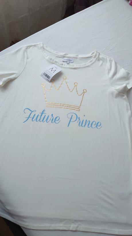 Next tehotenské tričko s nápisom budúci princ, next,44