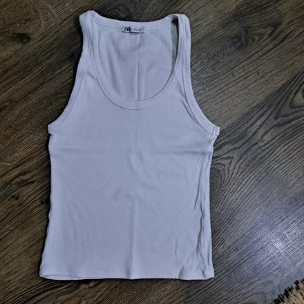 Rebrovaný top do pása s/m, zara,m