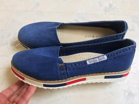 Riflové espadrilky sergio bardi, 40