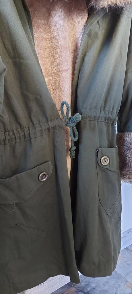 Prechodny kabátik s kožušinou, m