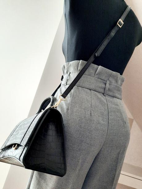 Nohavice s vyšším pásom, h&m,s