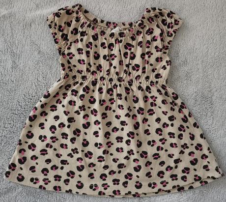 Šaty leopard, h&m,68