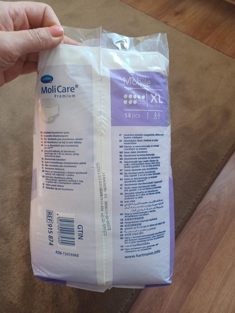 Plienkové nohavičky molimed, 