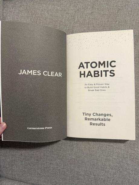 Atomic habits - james clear, 