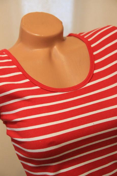 Bavlnené bielo červené body, m, m