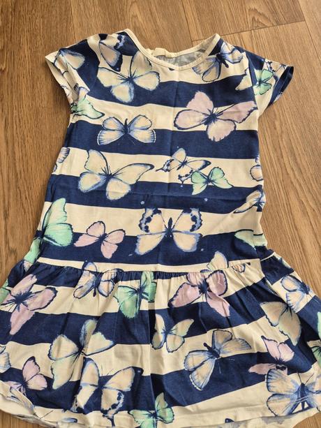 Motylikové šaty, h&m,128