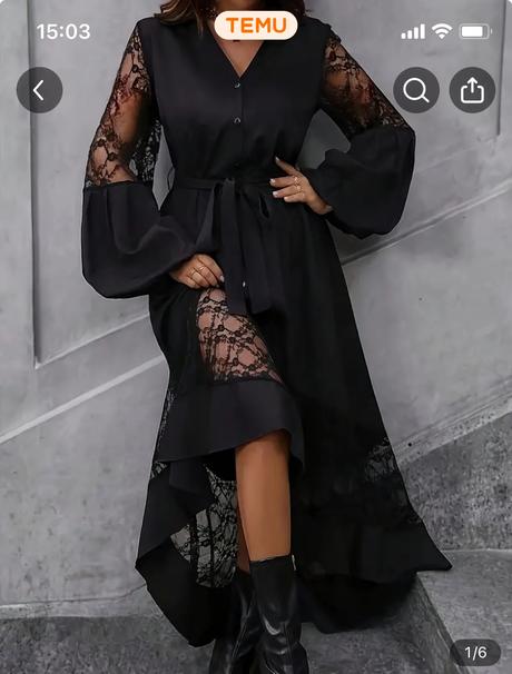 Cierne spolocenske zanovne saty, 42 / 44 / l / xl