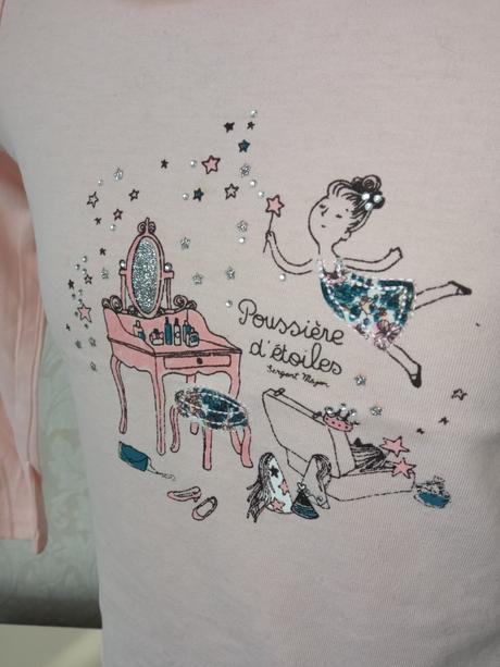 Dievčenské tričko s potlačou a fodričkami  (3 r.), sergent major,98