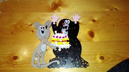 Drevená skladačka., 