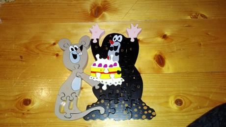 Drevená skladačka., 