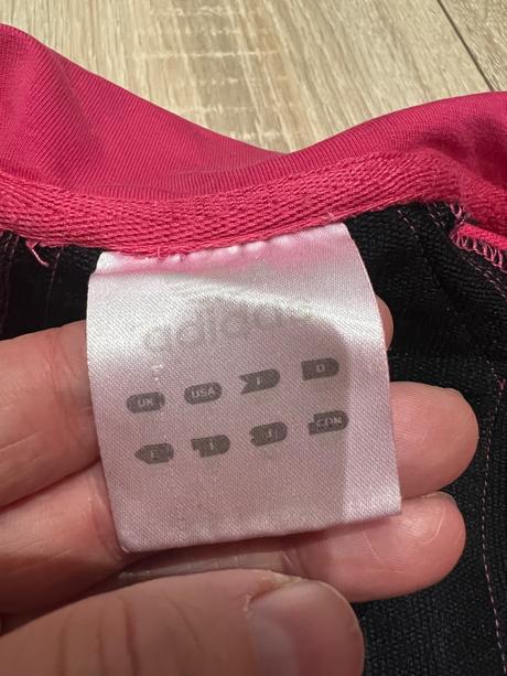 Krasna ruzova mikina adidas, adidas,l