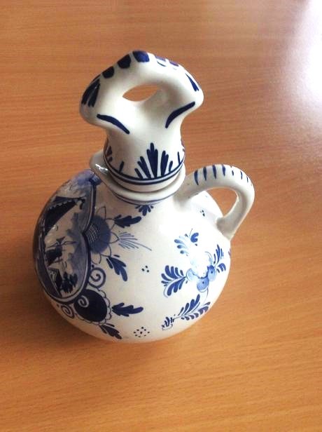 Starožitný holandský modro-biely set lucas bols, 