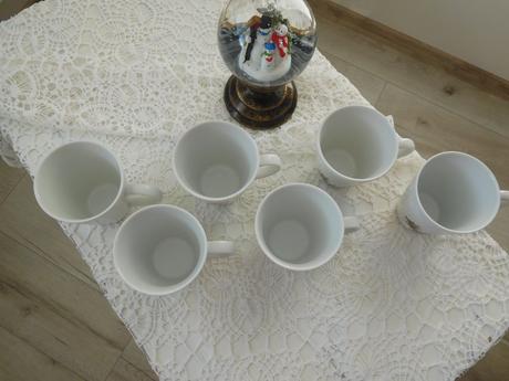 Vianočné šálky porcelánové čajové nové, 