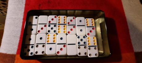 Domino keramicke v krabicke - 28 ks,