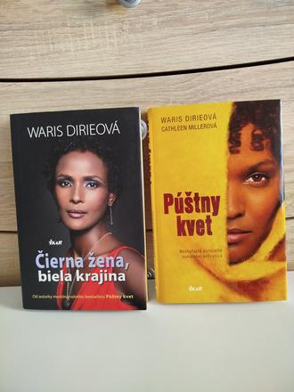 Waris dirieova -pustny kvet, cierna zena,biela kra,