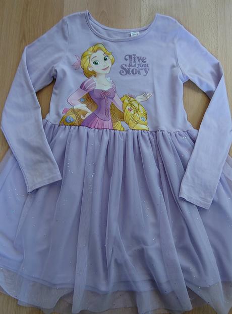 Šaty s tylovou sukňou 122-128, h&m,122