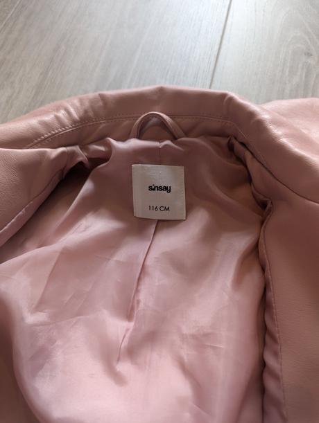 Dve koženkové bundy pre dievčatá 116 a 122, sinsay,116