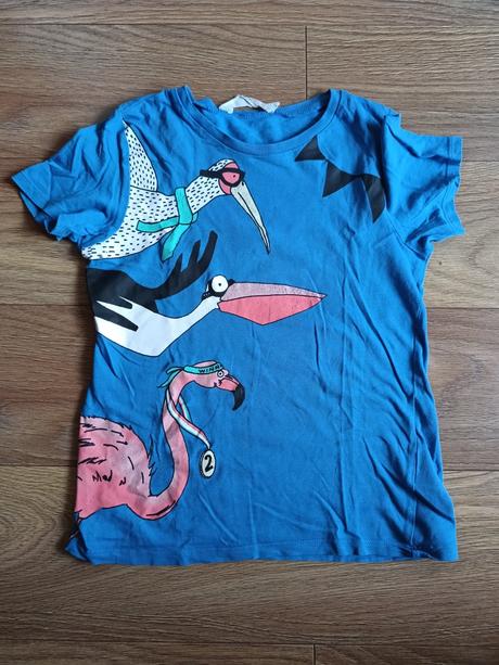 Bavlnené tričko 122/128, h&m,128