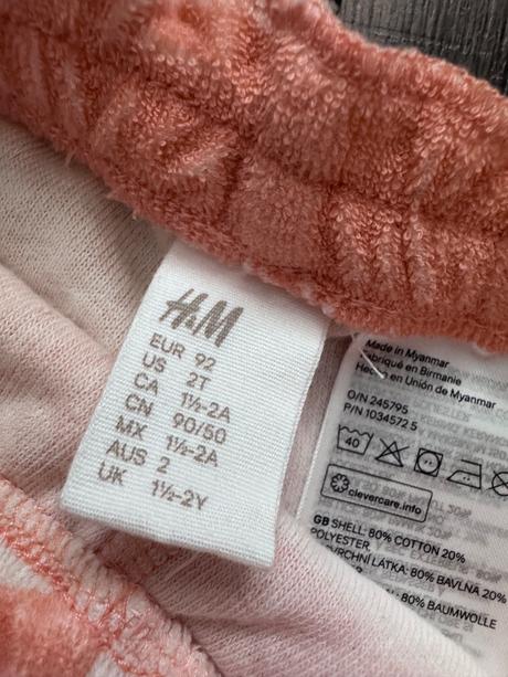 Hm kraťasy veľ.92, h&m,92
