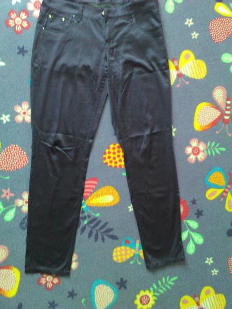 Nohavice satenovy look, l