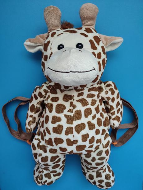 Plyšový batoh žirafa, 